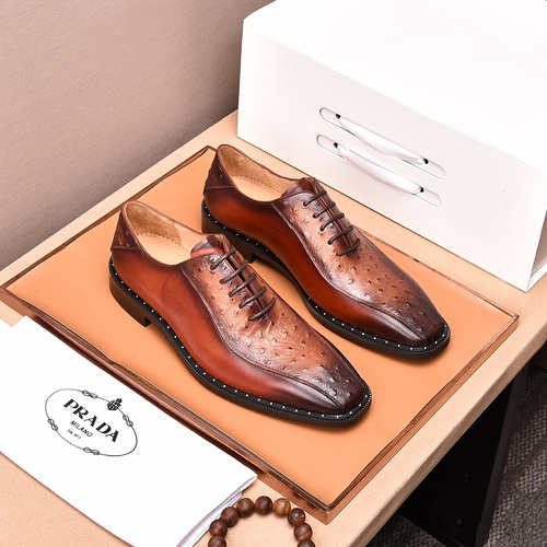 Prada _water dyeing_ high-end high-end 2022 formal business leather shoes 38-45_-bfdaca82